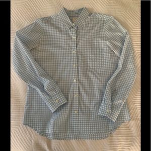 Gap blue & white gingham button down.